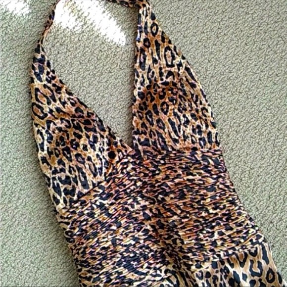 Tony Bowls animal print evening gown sz 10 New - Picture 5 of 12